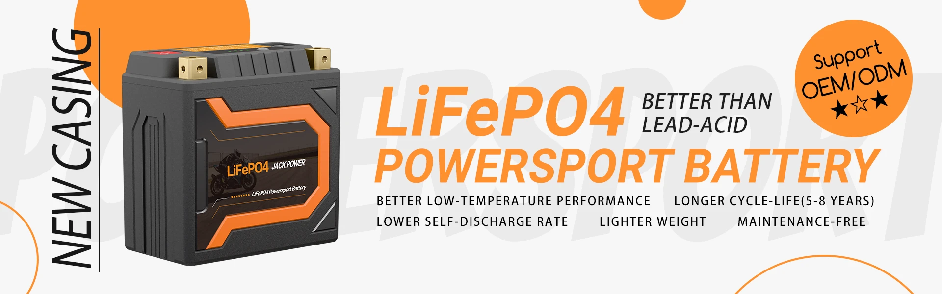 Motorcycle battery manufacturer